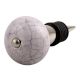 Light Purple Crackle Ceramic Wine Stopper